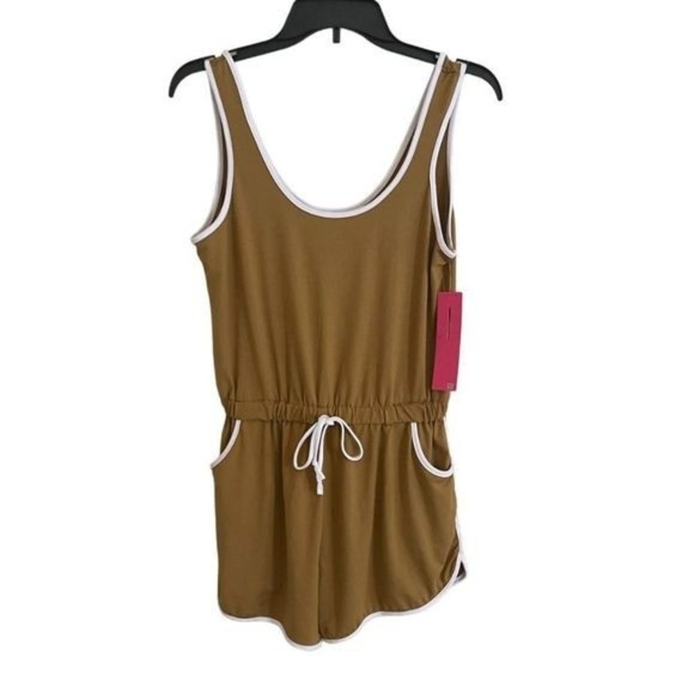 Shosho Sleeveless Jumpsuit Romper Shorts Women Size S Drawstring Waist